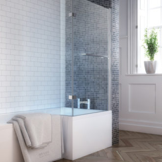 L Shape Shower Bath -759