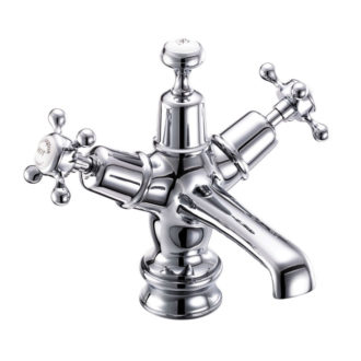 Claremont Regent Basin Mixer with High Central Indice & Click Clack Waste -0