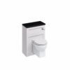 60 Wall Hung WC Unit with Lever Flush Cistern WC Unit Matt White -0