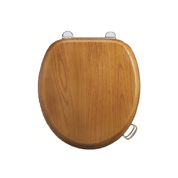 Wooden Oak Toilet Seat -0