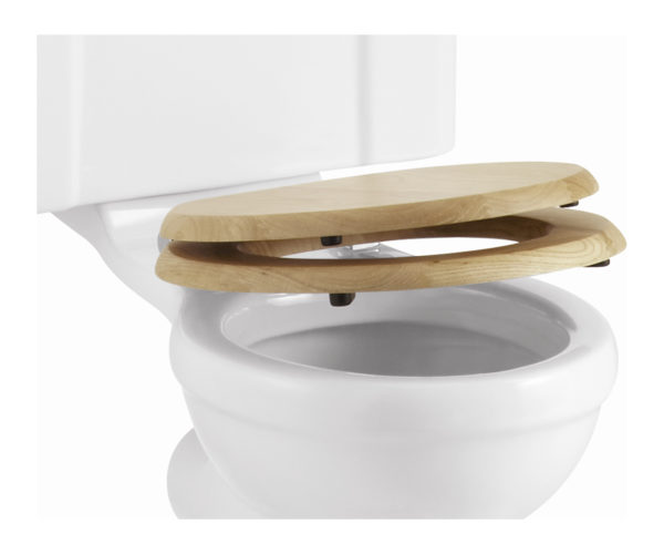 Wooden Soft Close Oak Toilet Seat -0