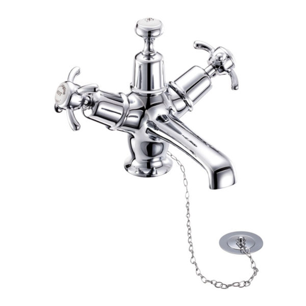 Anglesey Basin Mixer with High Central indice & Plug and Chain Waste -0
