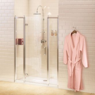 Hinged Shower Door & Side Panel (760-1700mm)-0