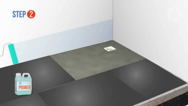 Baseboard Formed Wetroom Shower Tray 1200X900 Offset Drain-0