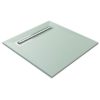 Baseboard Wetroom Shower Tray with Linear Drain 900X900-0
