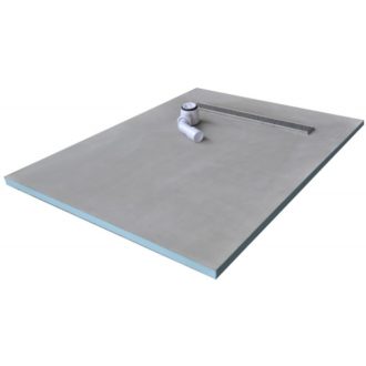 Baseboard Wetroom Tray with Linear Waste 1500X900-2923
