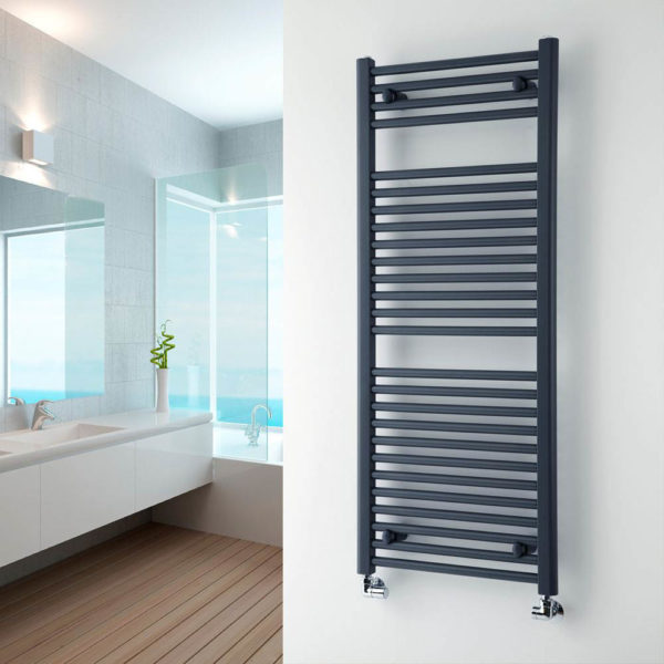 Roma Anthracite Towel Warmer-0