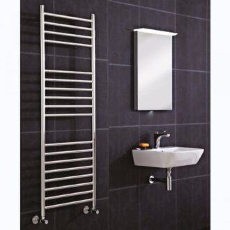 Athena Pre Filled Electric Radiator - Stainless Steel 500mm-0