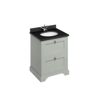 Freestanding 650 Olive Vanity Unit with Drawers -3537
