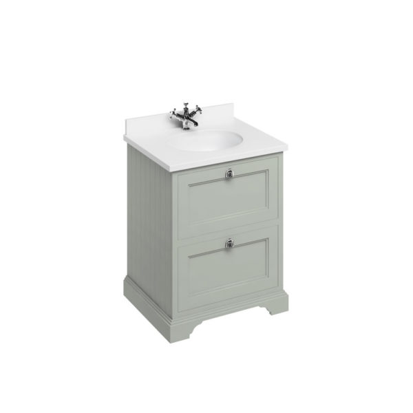 Freestanding 650 Olive Vanity Unit with Drawers -3533