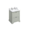 Freestanding 650 Olive Vanity Unit with Drawers -0