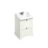 Freestanding 650 Sand Vanity Unit with Drawers-0