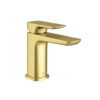 Pure Brushed Brass Basin Mono c/w spring waste -0