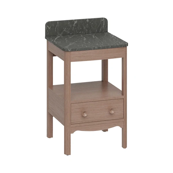 Burlington Guild Floorstanding Vanity Unit With Worktop - Dark Oak - Image 4