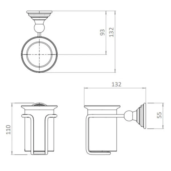 Crosswater Belgravia Tumbler Holder - Image 7