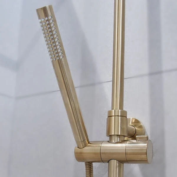 Crosswater Central Multifunction Thermostatic Shower Kit - Brushed Brass - Image 4