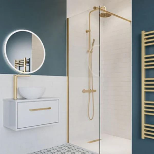 Crosswater Central Multifunction Thermostatic Shower Kit - Brushed Brass - Image 2
