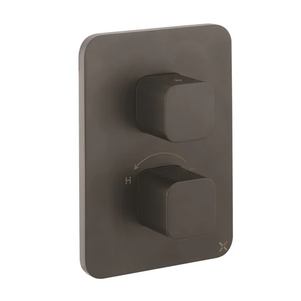 Crosswater Glide II Crossbox 2 Outlet Trim Set - Image 3