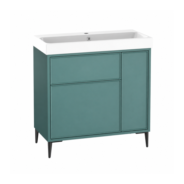 Arlington Freestanding Vanity Unit And Basin with Chrome Leg Set - Image 20