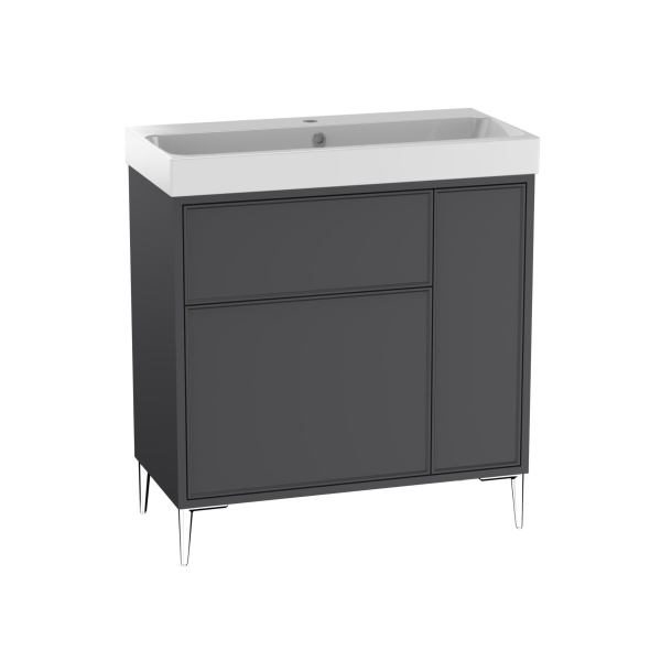 Arlington Freestanding Vanity Unit And Basin with Chrome Leg Set - Image 18