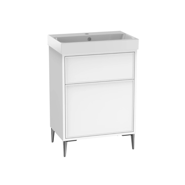 Arlington Freestanding Vanity Unit And Basin with Chrome Leg Set - Image 17