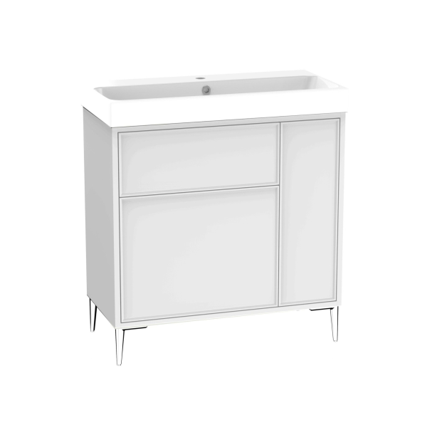 Arlington Freestanding Vanity Unit And Basin with Chrome Leg Set - Image 16
