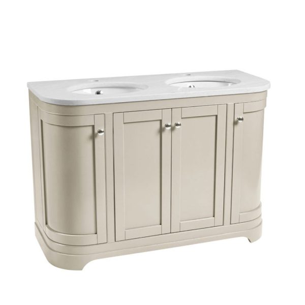 Widcombe 1200mm Curved Floorstanding Vanity Unit, Worktop & Basin - Image 5