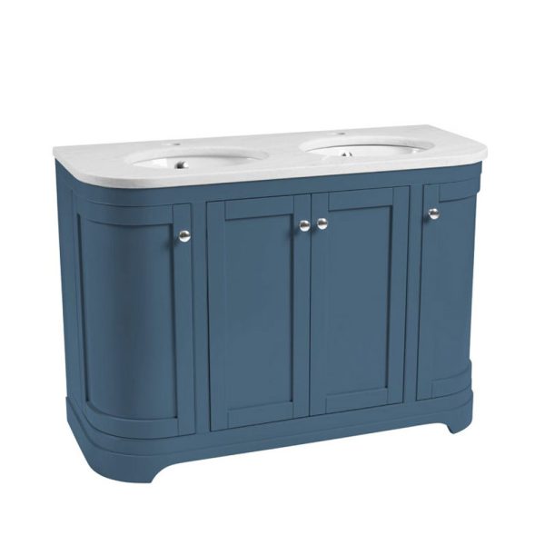 Widcombe 1200mm Curved Floorstanding Vanity Unit, Worktop & Basin - Image 6