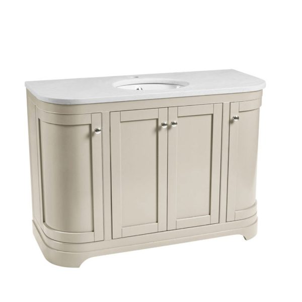 Widcombe 1200mm Curved Floorstanding Vanity Unit, Worktop & Basin - Image 9