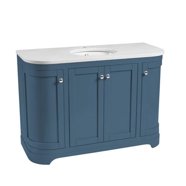 Widcombe 1200mm Curved Floorstanding Vanity Unit, Worktop & Basin - Image 10