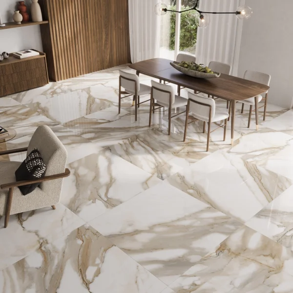 JOB LOT –  12 BOXES Fanal Calacatta 90x90 Matt Floor Tile (Covers 11.6yd2 - €29.95yd2) - Image 2
