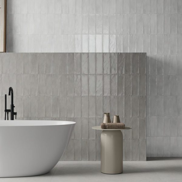 CLEARANCE - Cifre Titan (Titanium) Pearl Brillo 30x10 Wall Tile - Image 3