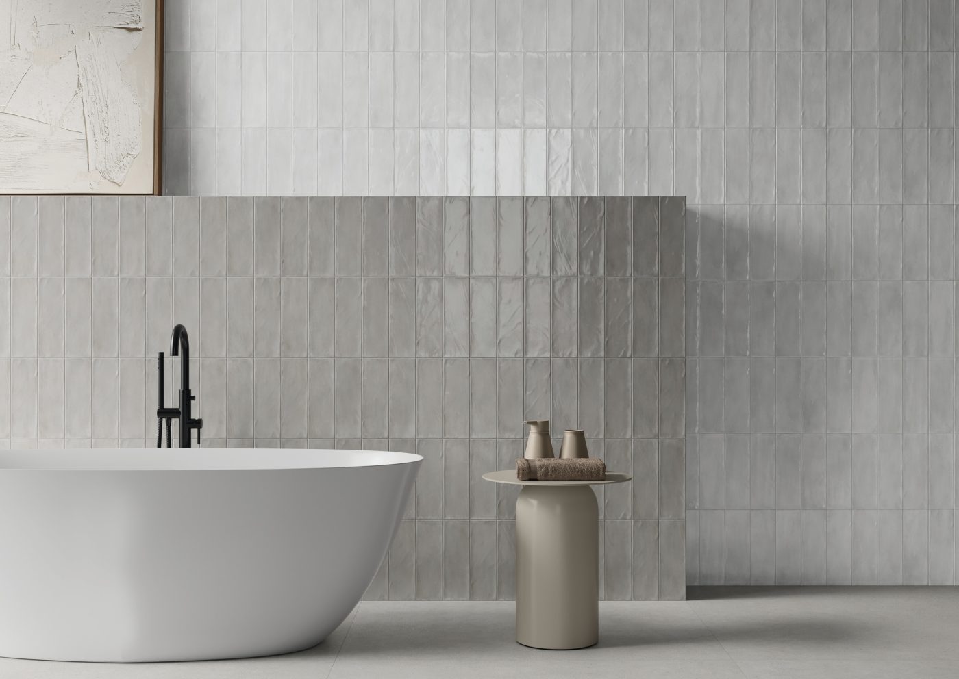 CLEARANCE - Cifre Titan (Titanium) Pearl Brillo 30x10 Wall Tile - Image 3