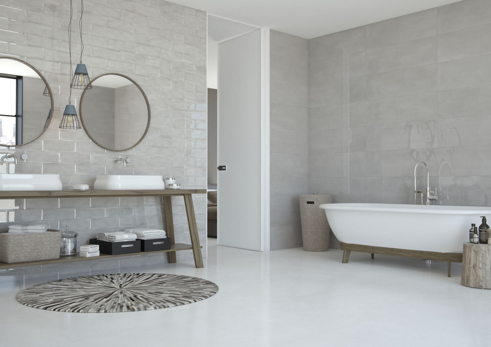 CLEARANCE - Cifre Titan (Titanium) Pearl Brillo 30x10 Wall Tile - Image 2