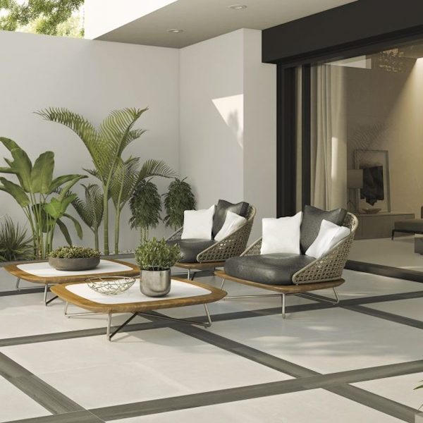 CLEARANCE - Laplatera Tectonic White 60x60 Floor Tile - Image 2