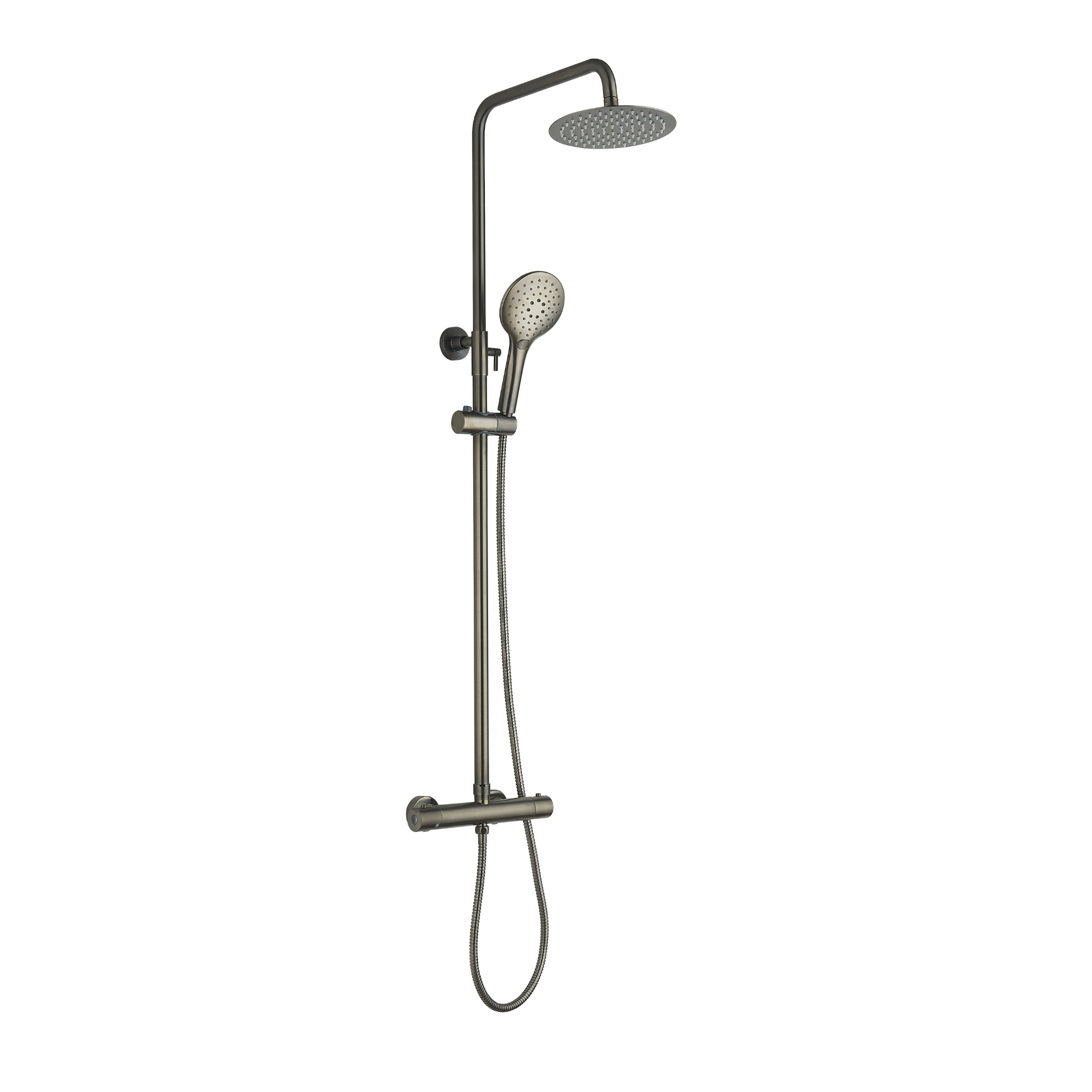 Menai Premium Round Thermostatic Overhead Shower Kit - Image 4