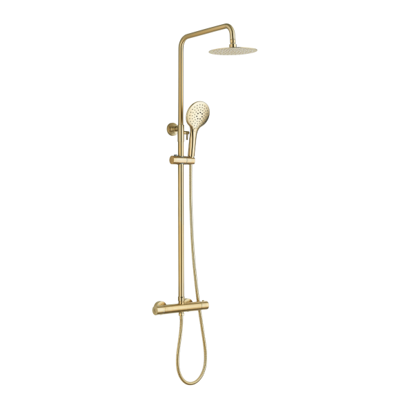 Menai Premium Round Thermostatic Overhead Shower Kit - Image 3