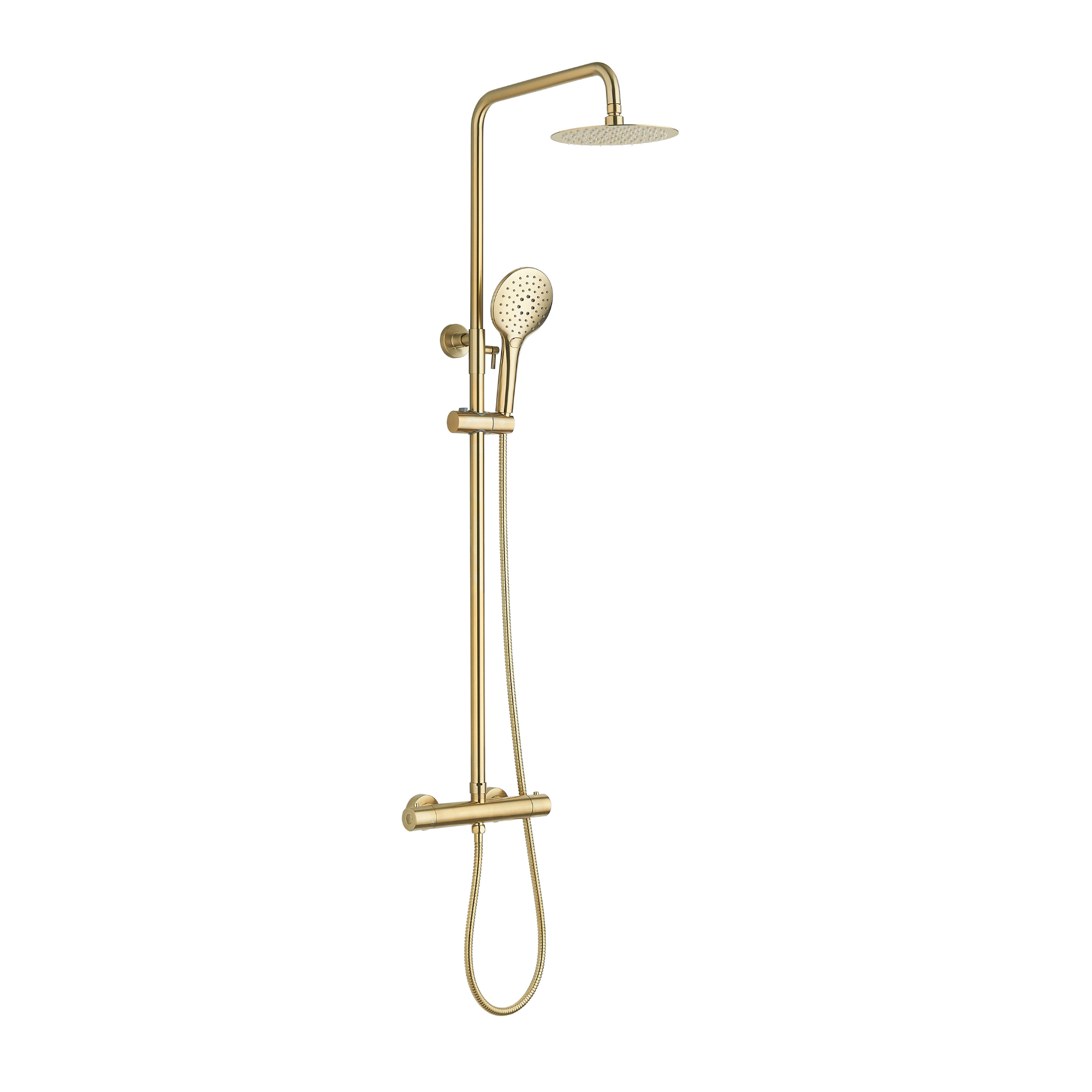 Menai Premium Round Thermostatic Overhead Shower Kit - Image 3
