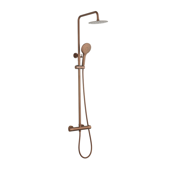Menai Premium Round Thermostatic Overhead Shower Kit - Image 2