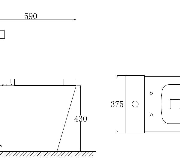 Ferrara Plus Rimless Semi-Comfort Height Fully Shrouded Close Coupled Toilet with Soft Close Seat - Image 2