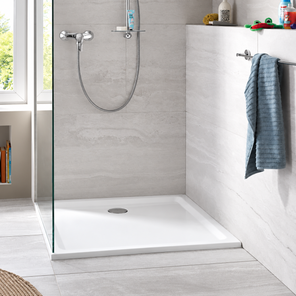 Low Profile Square Shower Tray – White - Image 3