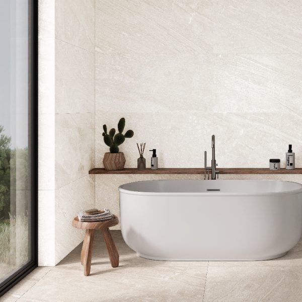 CLEARANCE - Eco Elbert White Honed 120x60 Floor Tile - Image 2