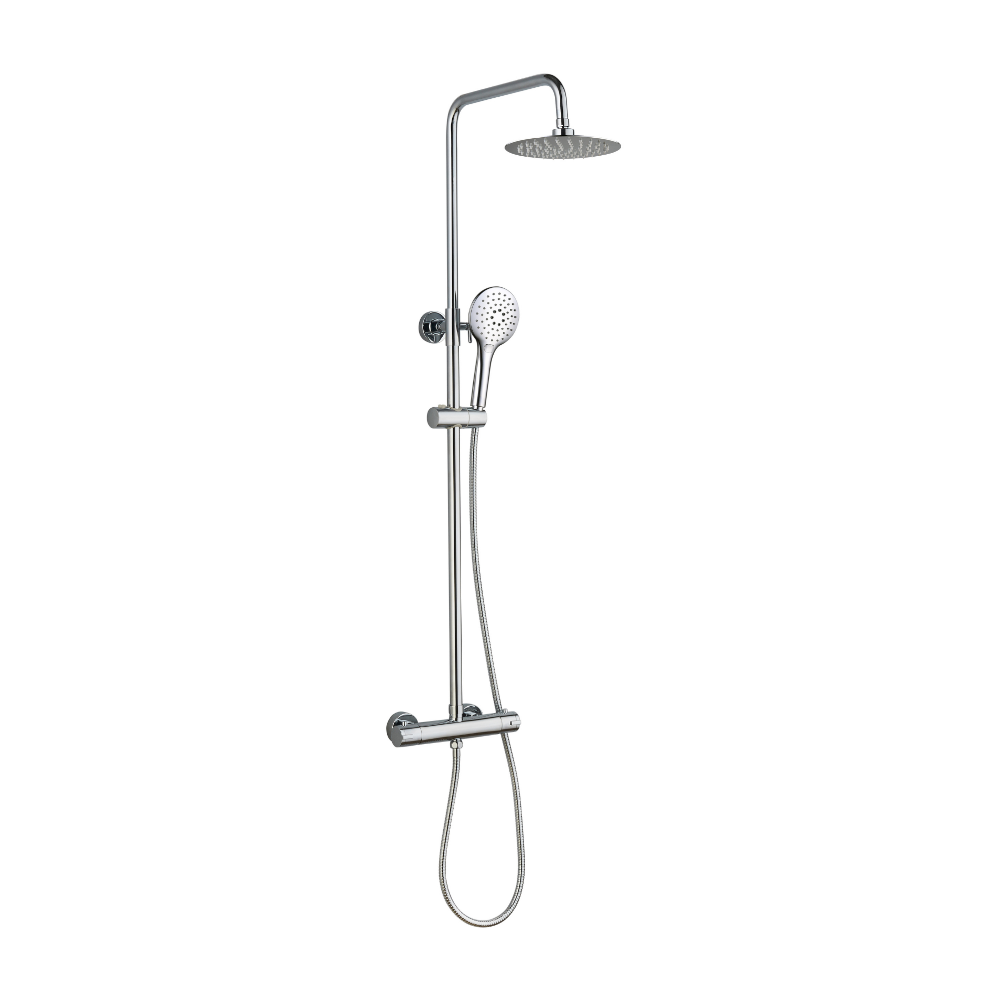 Menai Premium Round Thermostatic Overhead Shower Kit