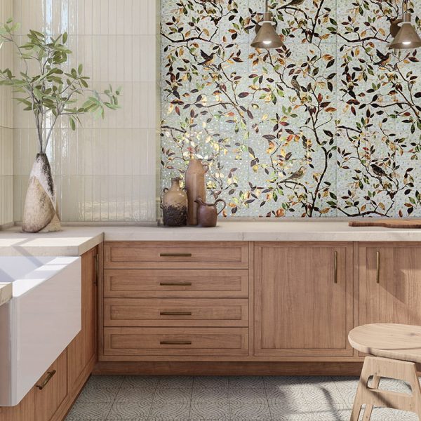 Tiffany Mural 120x120 Matt Porcelain Wall and Floor Tile - Image 3